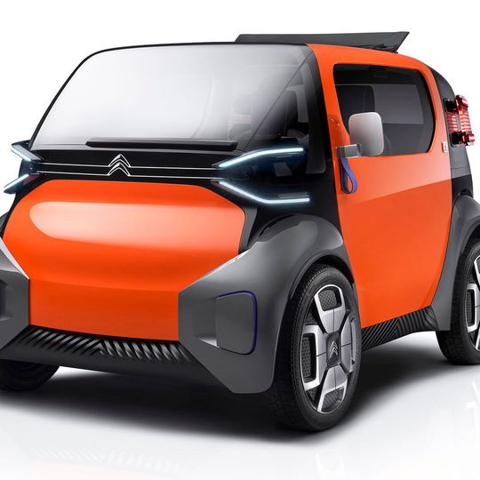 Citroën präsentiert auf dem Genfer Salon 2019 seine Vision von urbaner Mobilität mit der Studie „Ami One“.(Bild:  Citroën)