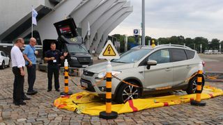Ein Thema unter vielen, aber ein wesentliches für die Zukunft: Wie muss ein Quarantäne-Platz für E-Fahrzeuge aussehen? Die Antwort gab es auf dem Bundesverbandstag des ZKF in Bremen. (Bild: Klasing)