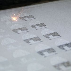 Beim Lasersintern, wie es EOS beherrscht, werden Kunststoff- oder Metallpulver schichtweise zu einem einsatzfähigen Bauteil verschmolzen. In der Anlage können gleich mehrere Teile gefertigt werden.