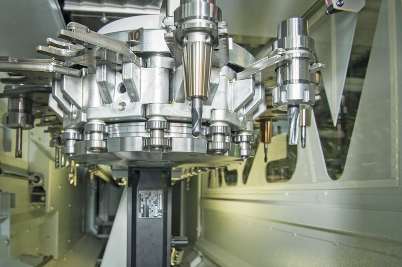 Der 80-fach-Werkzeugspeicher ist äusserst prozessicher und kann auf bis zu 346 Werkzeuge ausgelegt werden. (Bild: Thomas Entzeroth)