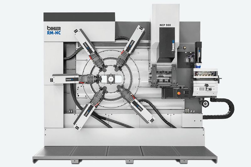 Bihler setzt fast ausschließlich servoelektrische Antriebe auf seinen Stanzbiegeautomaten ein.  (Bild: Bihler)