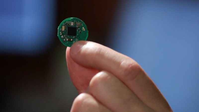 ... als die Platine des aktuellen Bluetooth-Tags ( StickNFind)