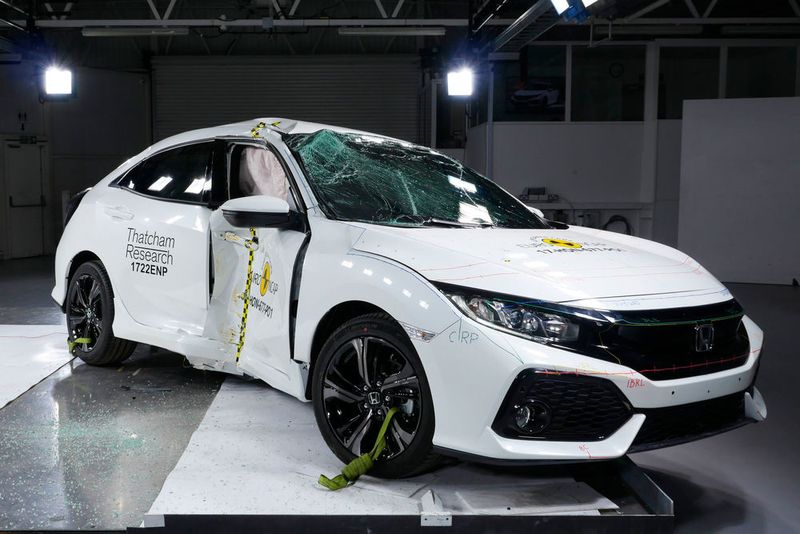 ... und den Honda Civic. (Bild: Euro-NCAP)