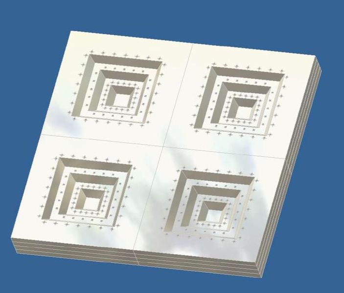 Ein 3D-Normal aus Silizium, wegen seiner Struktur, die an alte mexikanische Bauwerke erinnert, auch „Inka-Standard“ genannt.  (Bild: PTB Braunschweig)