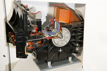 1979: IBM 3370 Festplatte im Querschnitt. (Archiv: Vogel Business Media)