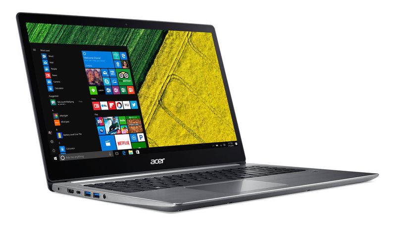 Eines der ersten Notebooks mit AMD Ryzen Mobile wird das Acer Swift 3. Das 15,6-Zoll-Gerät soll bereits Ende Dezember erhältlich sein. (Acer)