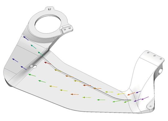 Die Ablage der Fasern mittels Sticktechnologie ermöglicht eine kraftflussgerechte Faserarchitektur und damit neue Dimensionen bei den gewichtsspezifischen Eigenschaften.(Bild:  Biontec)
