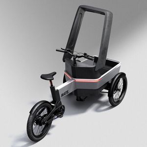 Schicke Details sind die Lichtleiste um die Cargobox sowie das in die Sattelstütze integrierte Rücklicht.(Bild:  Zanzotti Industrial Design)