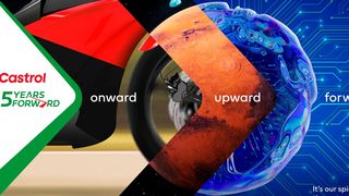 „Immer weiter. Aufwärts. Vorwärts.“ lautet das neue Motto von Castrol. Dafür und für die 125-jährige Unternehmensgeschichte steht ein spezielles neues Jubiläumslogo. (Bild: Castrol)