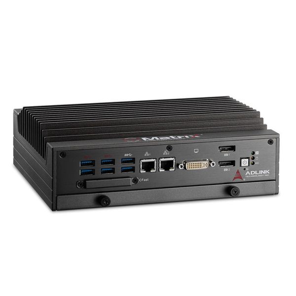 Zu den Einsatzgebieten der Reihe MXE-5400 gehört unter anderem die industrielle Bildverarbeitung. Bid zu vier USB-betriebene Kameras kann der Rechner mit Strom versorgen. (Bild: Adlink)