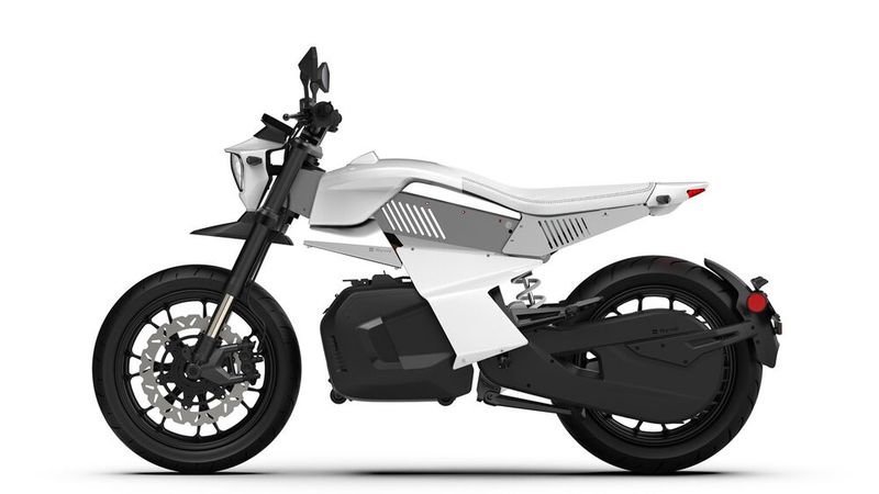 Dort, wo sich bei klassischen Motorrrädern der Motor befindet, trägt die Ryvid Anthem ihre abnehmbare Batterie. (Bild: Ryvid)