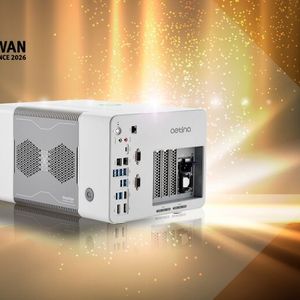 Aetina (Halle 1, Stand 370) zeigt die Edge-AI-Workstation AIP-FR68S für Agentic-AI-Anwendungen mit Unterstützung für Nvidia RTX PRO GPUs und Qualcomms Cloud AI 100 Ultra Cards. Die Plattform ermöglicht lokale KI-Inferenz, Multi-Card-Konfigurationen mit bis zu drei Beschleunigern sowie LLM-Workloads mit bis zu 300 Milliarden Parametern.(Bild:  Aetina)