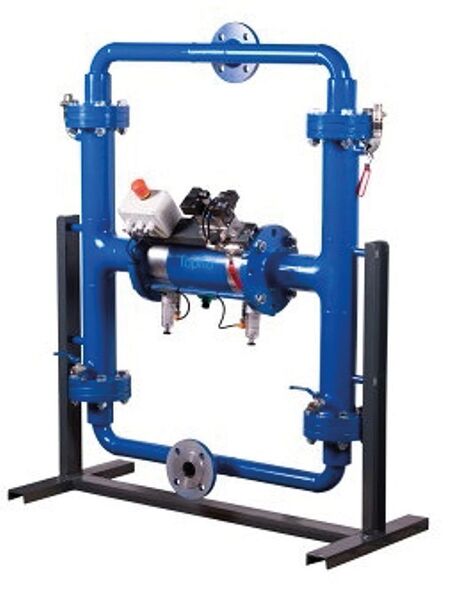 The Steinle pump satisfies the need for robust and durable systems in demanding applications where liquid transferred to the filter press requires high-efficiency pumps. (Tapflo Group)