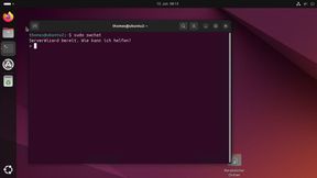 ServerWizard meldet sich im Terminal einsatzbereit und wartet auf die erste Anfrage des Administrators. (Bild: Joos - Canonical - BeforeSunrise)