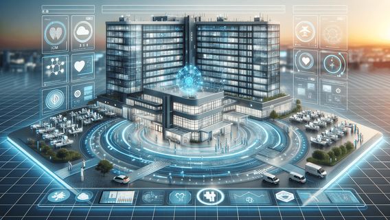 Digitales Informationsmanagement im Krankenhaus. (Bild: Plandata, KI-generierte Visualisierung)