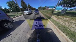 Für den transparenten Autoanhänger bekam Continental einen CES-Award. Der Zulieferer nutzt die Umfeldsensorik, um den Bereich hinter dem Anhänger sichtbar zu machen. (Bild: Continental)