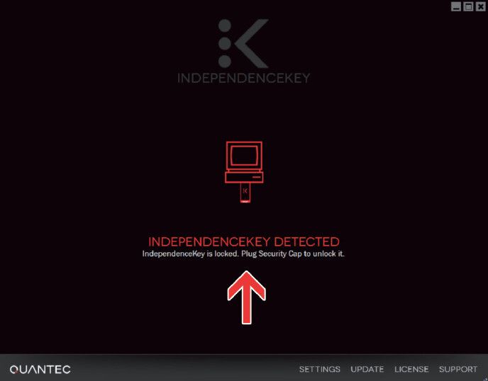 Im Fall der Blockierung kann der IndependenceKey durch Aufsetzen der Security Cap reaktiviert werden. (Bild: Intellicomp)