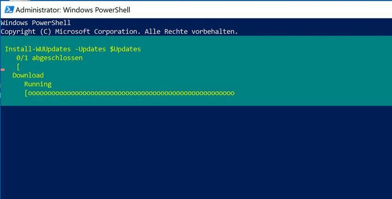Windows-Updates in der PowerShell installieren, zum Beispiel über Skripte oder nach einer Neuinstallation. (Joos)