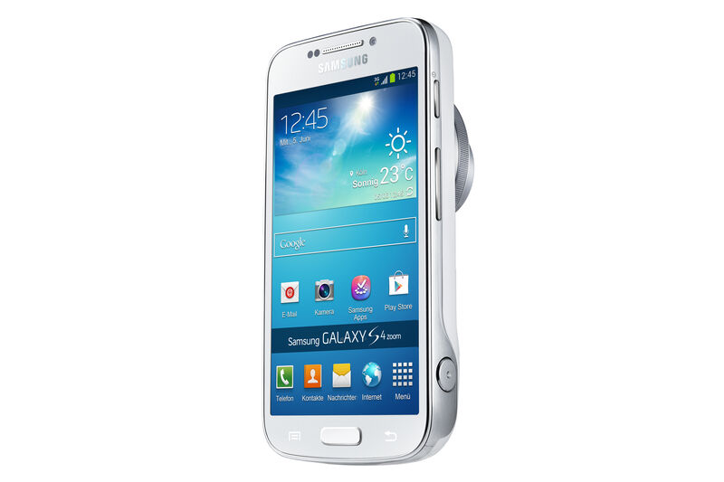 ...   und der Smartphone-Technologie
des Samsung GALAXY S4 auf der anderen Seite will  das GALAXY S4 zoom neue Maßstäbe in der vernetzten
Fotografie setzen. (Samsung)