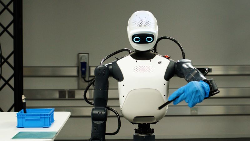 Nvidia baut seine Robotik-Entwicklungsplattform Isaac massiv aus und präsentiert in Kooperation mit Agile Robots eine neue Referenzplattform für Forschung und Entwicklung: den humanoiden Roboter Agile ONE SN. (Bild: Nvidia)