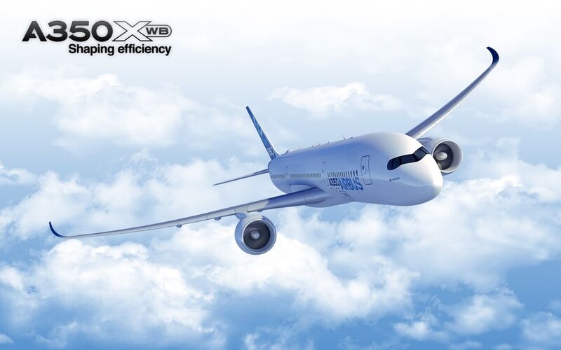 Der Airbus A350 XWB ist auch ein Technologieträger. Bei den Brackets handelt es sich um „gedruckte“ Teile aus Titan. (Bild: Airbus)