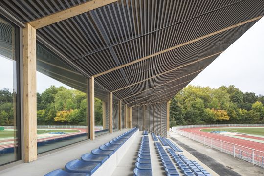 Die 300 Sitzplätze umfassende Tribüne. (Bild:  Sergio Grazia)