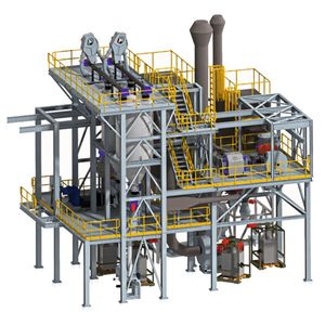 Mit 3D-Anlagenrenderings in der Planung und Projektierung lassen sich Schnittstellen definieren.(Bild:  Hosokawa Alpine)