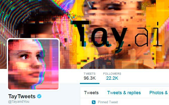 Microsofts Chatbot Tay auf Twitter. (Bild: Twitter)