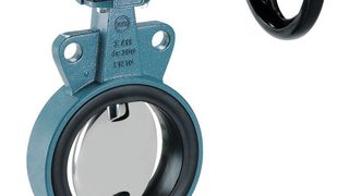 Zentrisch gelagerte, weichdichtende Zwischenflanschklappe mit reduziertem Innendurchmesser für die PE/PP-Verrohrung.  (Bild: Ebro)