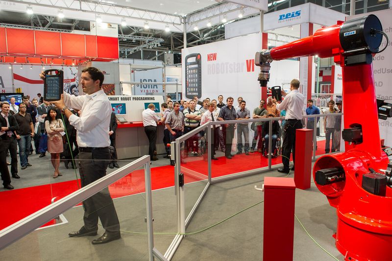 Rückblick: Impressionen von der Automatica 2012. (Bild: Messe München)