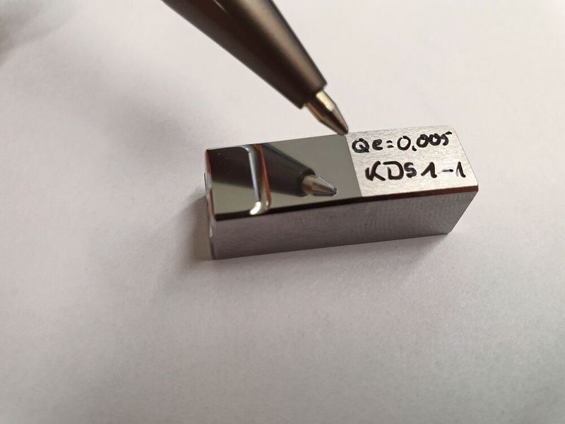 A mould core milled to a high gloss finish.