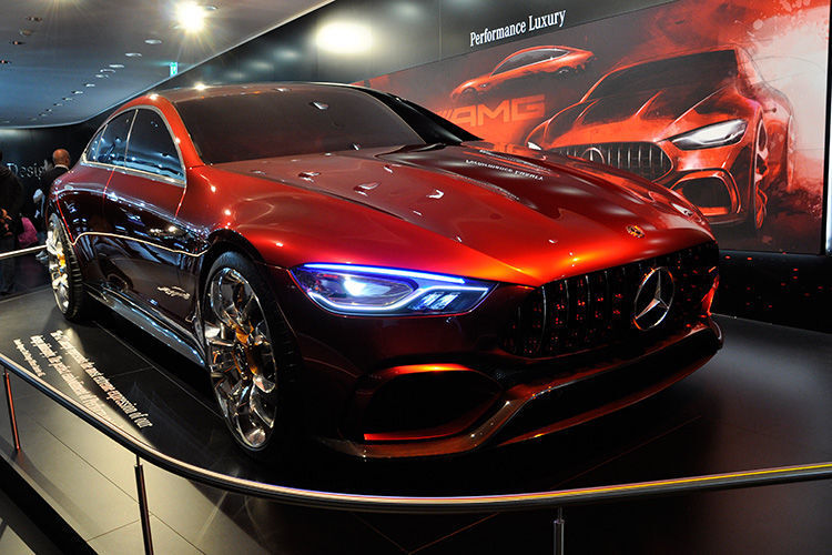 Mercedes-Veredler AMG präsentierte das GT-Concept. (Schreiner / »kfz-betrieb«)