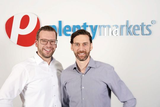 (Der Vorstand der plentysystems AG: CEO Jan Griesel und CBDO Bernhard Weiß (Bild: plentysystems))