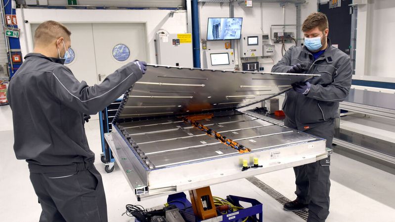 Batterierecycling bei Volkswagen in Salzgitter.(Bild:  Volkswagen)