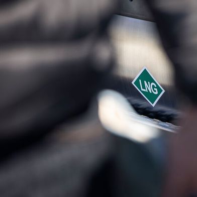 Erdgas-Lkw tanken in Deutschland fast ausschließlich Biomethanol. (Bild: Volvo Trucks)