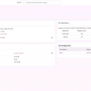 Überblick über einzelne Vaults mit Angaben zu Statistik und zum Sicherungsstatus.(Bild:  Commvault)