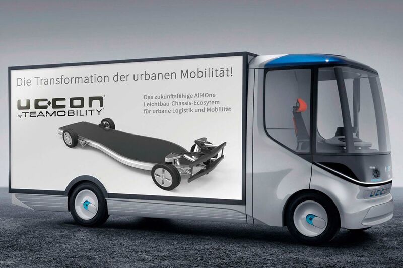 Das Uccon von Teammobility ist ein universell einsetzbares Plattform-Chassis im „Longlife Engineering & Design“ für adaptierbare Karosserien im Customized Body & Interior Design. (Teammobility)