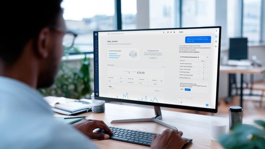 Die „agentic“ Ära im B2B Commerce: AI-Agents wie der Shopware Copilot analysieren komplexe Datenkonstexte und bereiten automatisierte Entscheidungen vor, während der Händler stets die finale Kontrolle behält.(Bild:  Shopware)