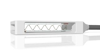 Akustischer Wellenleiter: Prinzipskizze des akustischen Wellenleiter-Sensors  (Bild: SensAction)