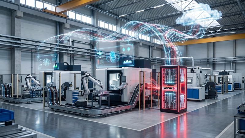 Auf der Hannover Messe zeigen GEC, Red Hat und Fraunhofer CCIT, wie das Oncite DPS auf Red Hat OpenShift im Edge‑Cloud‑Continuum Produktionsdaten in Echtzeit verarbeitet und standortübergreifend für skalierbare Industrial‑AI nutzbar macht.  (Bild:  German Edge Cloud)
