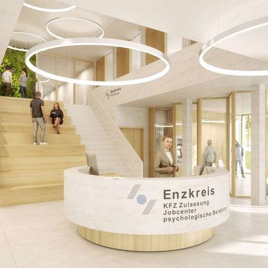Mit innovativem Raumkonzept setzt das Landratsamt Enzkreis auf Flexibilität und moderne Bürogestaltung.  (Bild: GJL+)