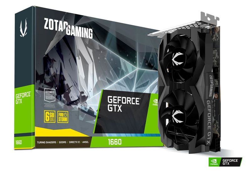 In der Standard-Version ist die Zotac Gaming Geforce GTX 1660 etwas kürzer und niedriger getaktet.  (Zotac)