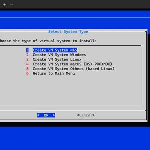 Mit ProxMenuX lassen sich auch Aufgaben automatisieren, zum Beispiel die Erstellung von VMs. (Bild:  Joos | ProxMenuX)