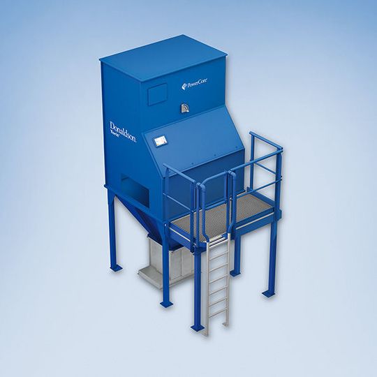 Mit den kompakten Powercore-Entstaubungsanlagen können die Feinstaubemissionen zu verringert und gleichzeitig das für den Explosionsschutz entscheidende Rohgasvolumen der Entstaubungsanlagen reduziert werden.(Bild:  Donaldson)