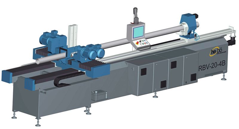 Bild 3: Die Rohrbohrmaschine RBV-20-4B hat vier Bohreinheiten. (Bild: Hebö)