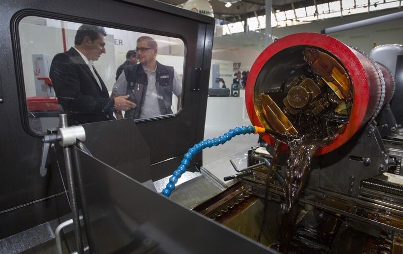 Die Kreuzschleifmaschine Sunnen war bei Hommel/Wollschläger zu sehen. (Bild: Messe Stuttgart)