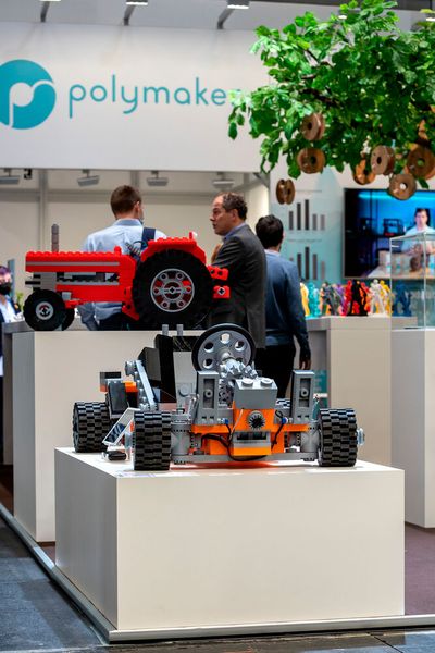 …gab es auch ein XXL Lego Go Cart zu sehen. Der ist sogar fahrbereit. (Bild: S. Human/VCG)