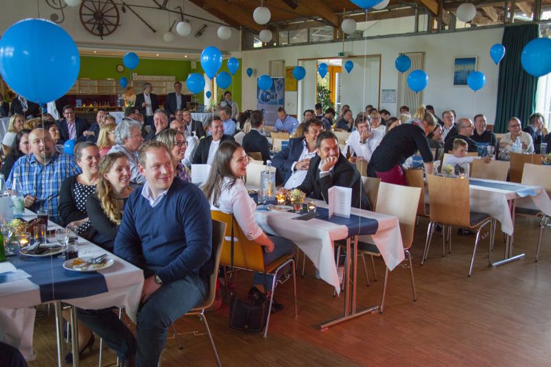 Das Publikum war belustigt. (Bild: eaf computer service supplies)