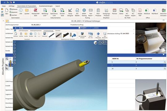 Die aktuelle mdm- und mdm-Tooling-Version 2023.5(Bild:  InterCAM-Deutschland GmbH)