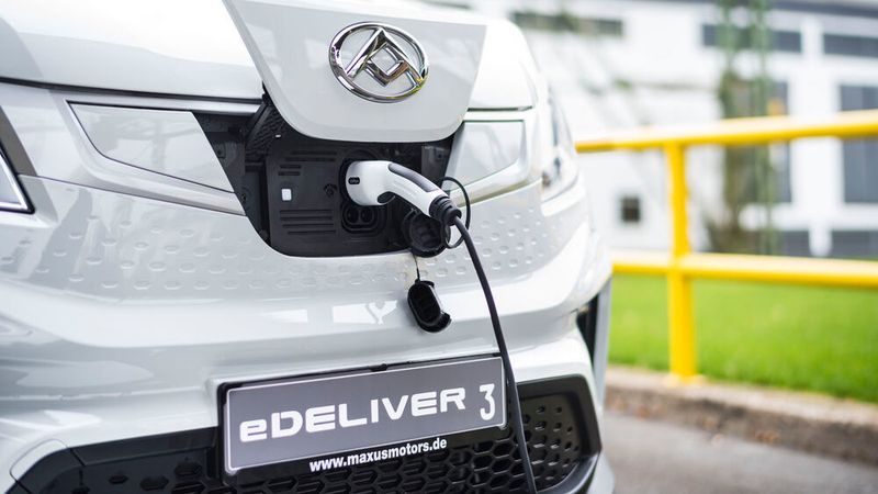 In 45 Minuten ist der Maxus E-Deliver 3 wieder zu 80 Prozent aufgeladen. (Manuel Debus)